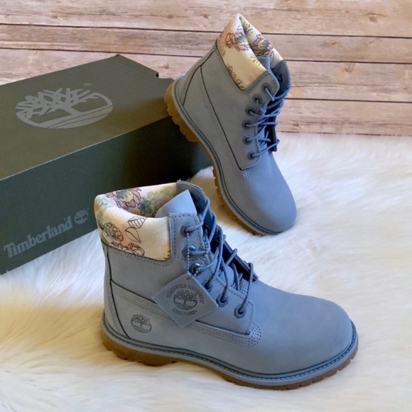 Timberland Shoes - Timberland Premium 6” Waterproof Light Blue Boots